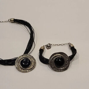 Kostibas Hellas jewelry set necklace and bracelet